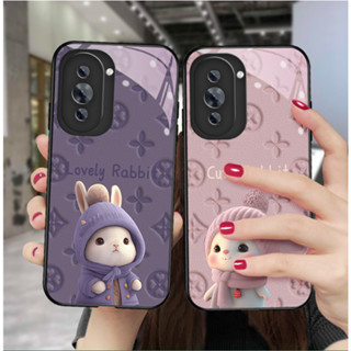 Dmy เคสโทรศัพท์มือถือกระจกนิรภัย ลายกระต่ายน่ารัก สําหรับ huawei nova 10 10se 9 8i 8 9se 7se 7i 7 5T 4e Y70 Y61 Y90 2i 2lite Y7A Y6P Y9 Prime 2019 Y7 pro Y6