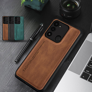 เคสโทรศัพท์หนัง TPU แบบนิ่ม กันกระแทก หรูหรา สําหรับ Tecno Spark 8C Tecno Spark Go 2022