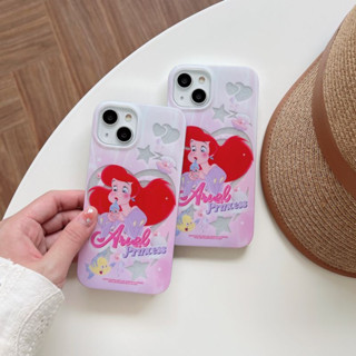 ใหม่ เคสโทรศัพท์มือถือ ลายการ์ตูนเจ้าหญิงนางเงือกน่ารัก สําหรับ iPhone 14Pro max 13Pro max 12Pro max 11Pro max 14Pro 13Pro 12Pro 12 11 13 14 case