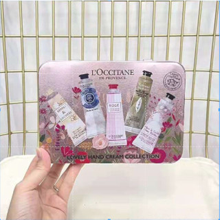 LOccitane Moisturizing Soothing Hand Cream 5*30ML Souvenir Christmas Gift Shea Butter Cherry Rose