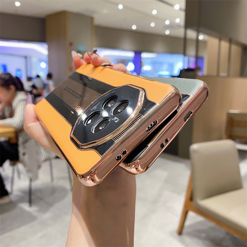 PORSCHE เคสโทรศัพท์มือถือหนัง แบบแข็ง ชุบไฟฟ้า สําหรับ Huawei Mate 50 40 RS 30 Honor Magic 5 4 3 Pro - รูปที่ 6