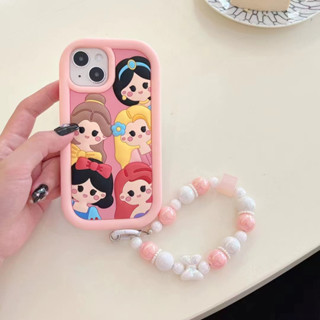 Disney เคสซิลิโคนนิ่ม ลายเจ้าหญิงดิสนีย์ 3D สําหรับ iPhone14 13 12 11 Pro MAX