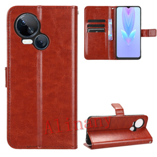 เคสสำ Tecno Spark 10 5G Case Flip PU Leather Phone Casing Tecno Spark10 5G คสโทรศัพท์มือถือ Back Cover