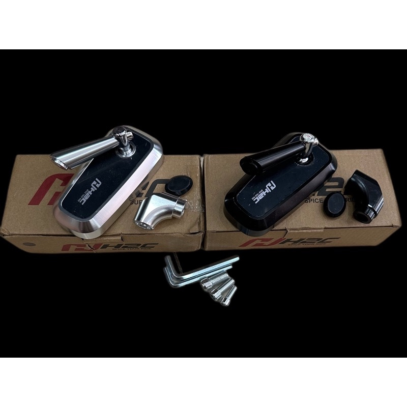 1 ชิ้น H2C กระจกมองข้างรถจักรยานยนต์ขาสั้นคุณภาพสูง CNC (ขาสั้น)