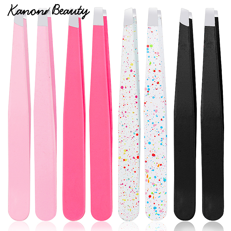 คิ้วแหนบtrimmer Professional Beard Eyelash Brow Face Hair Removal Tweezer Beautfyแต่งหน้าเครื่องมือสแตนเลส