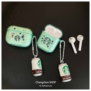 เคสหูฟัง TPU ลาย Starbucks Bear แต่งกลิตเตอร์ สําหรับ Airpods Pro2Gen 2023 AirPods3 AirPodsPro AirPods2gen