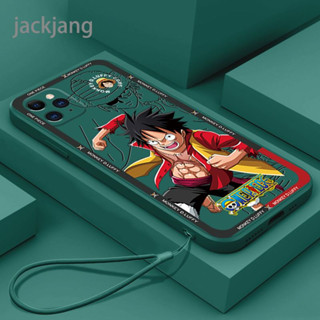 เคสโทรศัพท์มือถือ ซิลิโคนนิ่ม ลาย One Piece น่ารัก สีรุ้ง สําหรับ iPhone 11 11 Pro 11 Pro max