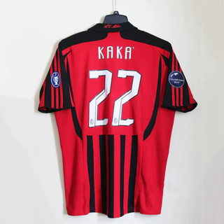 เสื้อยืด พิมพ์ลายฟุตบอล PATO AC Milan RONALDO KAKA 07-08 คุณภาพสูง สไตล์เรโทร