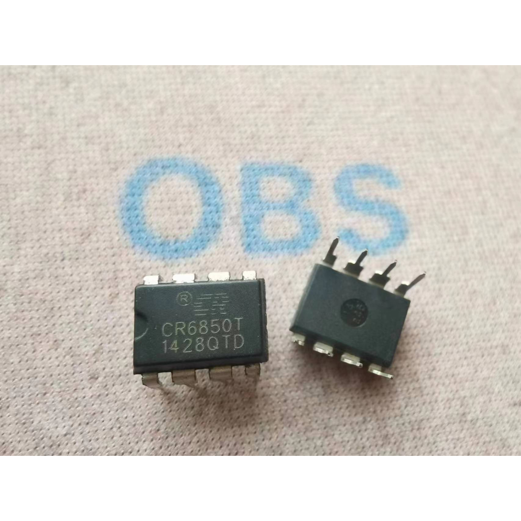 ((10 ชิ้น) CR6850T CR6850 Offline Switching Power Chip IC In-Line DIP8