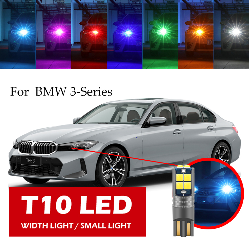 หลอดไฟ T10 LED W5W ขนาดเล็ก สําหรับติดป้ายทะเบียนรถยนต์ BMW 3-Series E66 E46 E90 E36 E91 1 ชิ้น