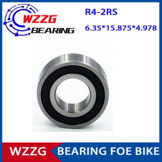 Wzzg ตลับลูกปืน R4ZZ R4-2RS RI-814ZZ ขนาด 6.35*15.875*4.978 มม. สําหรับรถจักรยาน 10 ชิ้น