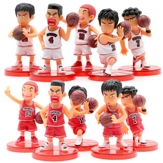 ฟิกเกอร์ SLAM DUNK Sakuragi Rukawa Miyagi Akagi Mitsui Japan ขนาดเล็ก ของเล่นสําหรับเด็ก 5 ชิ้น