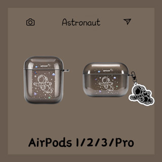 เคสหูฟังบลูทูธไร้สาย tpu ลายนักบินอวกาศ พร้อมจี้ สําหรับ Apple Airpods 3 2021 1/2 Pro 2