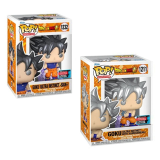 Funko Pop! โมเดลฟิกเกอร์ไวนิล รูปดราก้อนบอล Super Sun Goku สีเงิน ของเล่นสําหรับเด็ก