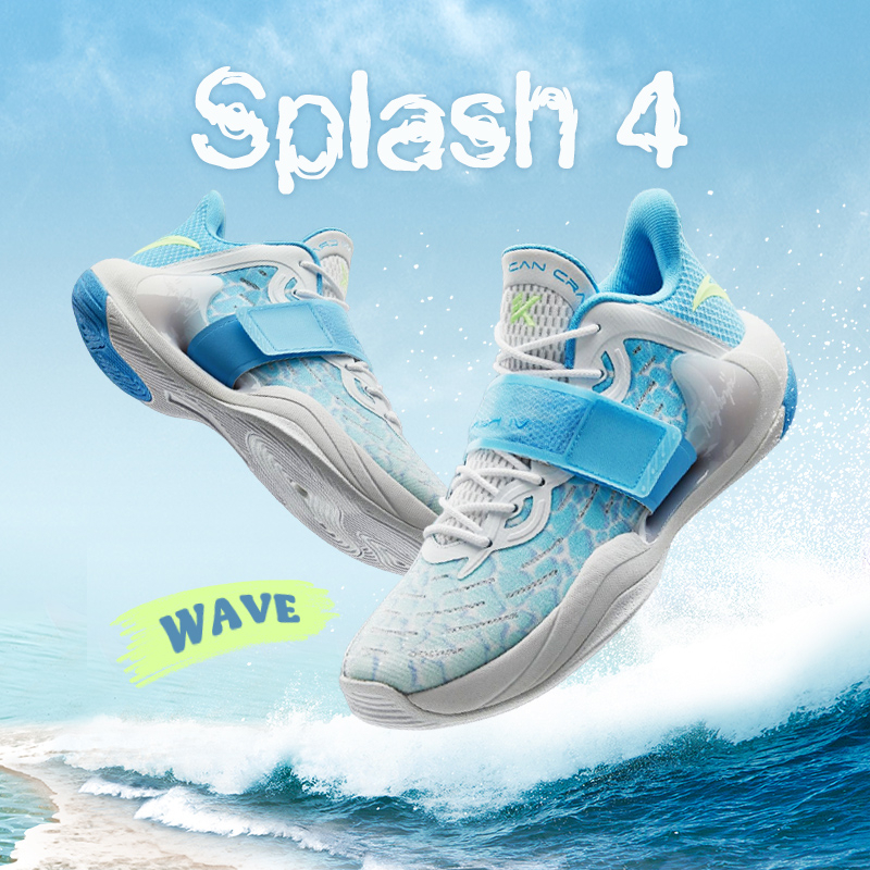 รองเท้าบาสเก็ตบอล ANTA KT Splash 4 Klay Thompson ป้องกันการลื่นไถล ทน ...