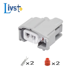 1 ชุด 2Pin Toyota Honda corolla การใช้หัวฉีดปลั๊กหญิง Sumitomo สายไฟ Mitsubishi Triton 2.5 Hilux Kun25 Kun26 D4D 2.5 หัวฉีดน้ํามันเชื้อเพลิง Socket Connector DJ7027F-2.2-21 G80