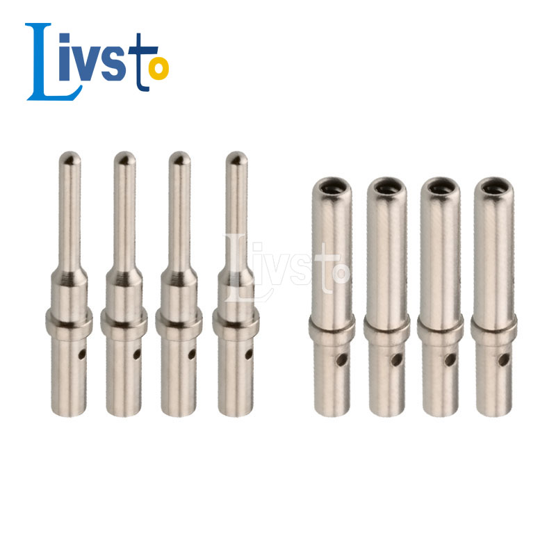 20/50pcs DT Series Pin Contact 0462-201-16141 0460-202-16141 สแตนเลส 16-20AWG Deutsch Crimp Solid Terminal หญิง