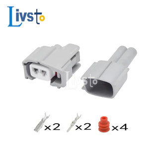 1 ชุด 2Pin Toyota Honda corolla การใช้หัวฉีดปลั๊กหญิง Sumitomo สายไฟ Mitsubishi Triton 2.5 Hilux Kun25 Kun26 D4D 2.5 หัวฉีดน้ํามันเชื้อเพลิง Socket Connector DJ7027F-2.2-21 G80