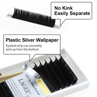 NAGARAKU Ellipse Eyelashes Flat Mink Lashes Ellips แยกเคล็ดลับเคล็ดลับเคล็ดลับคู่คุณภาพสูง Super Soft Flat Mink Eyelashes Faux Cils