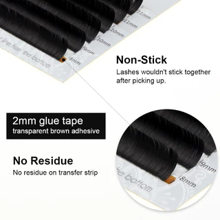 NAGARAKU Ellipse Eyelashes Flat Mink Lashes Ellips แยกเคล็ดลับเคล็ดลับเคล็ดลับคู่คุณภาพสูง Super Soft Flat Mink Eyelashes Faux Cils