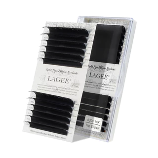 NAGARAKU Ellipse Eyelashes Flat Mink Lashes Ellips แยกเคล็ดลับเคล็ดลับเคล็ดลับคู่คุณภาพสูง Super Soft Flat Mink Eyelashes Faux Cils