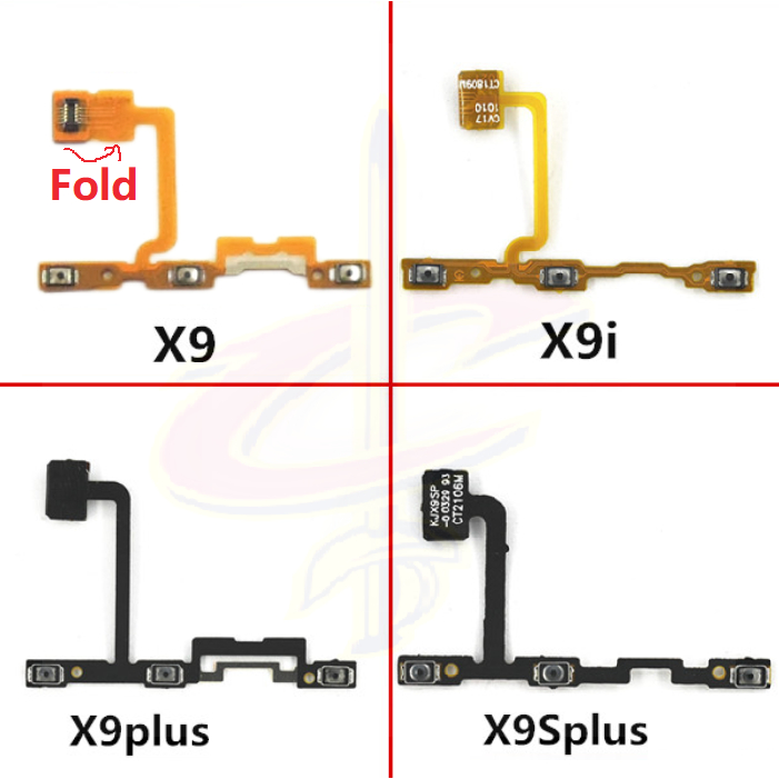 แพรปุ่มสวิตปิดเปิด ปุ่มเปิดปิด ปุ่มเปิดเสียง สําหรับ VIVO X9 X9S Plus X9i