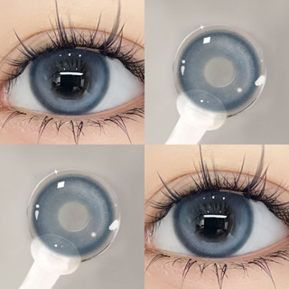 Yimeixi คอนแทคเลนส์สายตาสั้น สีฟ้า 14.5 มม. 1 คู่ คอนแทคเลนส์สีฟ้า คอนแทคเลนส์รายปี บิ๊กอายตาโต คอนเทคเลนส์สายตาสั้น contact lens