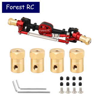 Forestrc อะแดปเตอร์ดุมล้อ หกเหลี่ยม ทองเหลือง 5 มม. เป็น 12 มม. สําหรับรถบังคับ WPL D12 C14 C24 C34 C44 B1 B14 B24 B16 B36 MN D90 D91 MN99s 4 ชิ้น