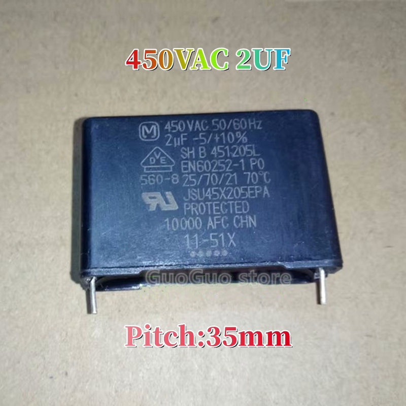 50/60Hz 1pcs 2uF 450VAC 45120SL EN60252-1 Daikin เครื่องปรับอากาศอินเวอร์เตอร์เมนบอร์ดเริ่มต้นตัวเก็