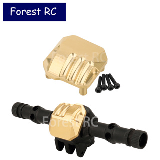 Forestrc ฝาครอบเพลาทองเหลือง ด้านหน้า และด้านหลัง สําหรับรถไต่หินบังคับ Axial SCX10 II 90046 90047 90059 90060 1/10