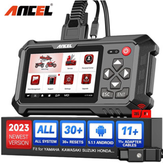 Ancel MT500 เครื่องสแกนเนอร์วินิจฉัยรถจักรยานยนต์ Obd2 Odb2