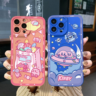 เคสโทรศัพท์มือถือ ขอบสี่เหลี่ยม ลาย Kryby น่ารัก สําหรับ Samsung Galaxy S22 Plus Note 20 Ultra S21 FE S20