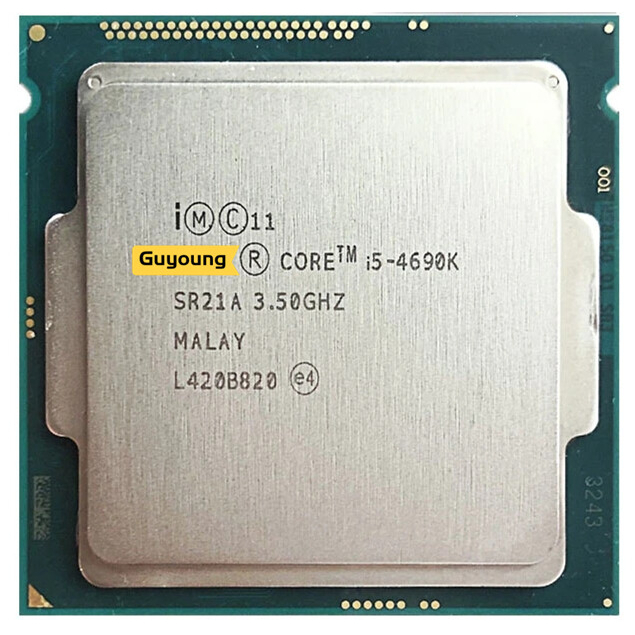 โปรเซสเซอร์ CPU YZX Core i5 4690K I5-4690K i5 4690 K SR21A แบบสี่คอร์ 3.5GHz 6MB ซ็อกเก็ต LGA 1150