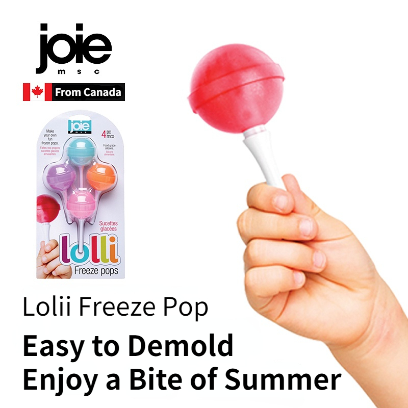 Joie lolli Freeze Popsicle แม่พิมพ์สําหรับเด็กเกรดอาหาร Ice Cream Lollipop Maker DIY Frozen Ice Pop ของเล่น Sticks