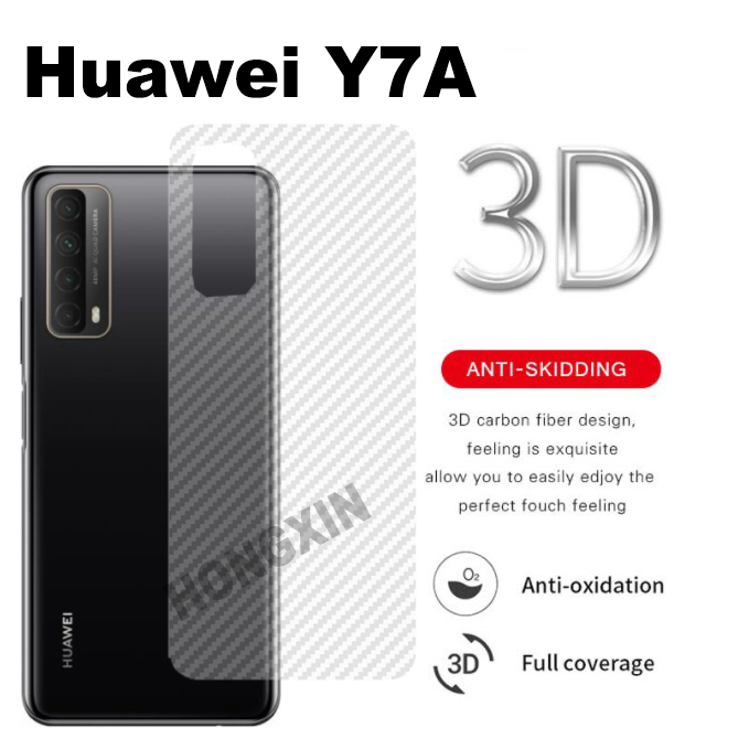สําหรับ Huawei Y7A Nova Y90 Y70Plus Y61 Y61 10Z 10SE Youth Pro คาร์บอนไฟเบอร์ป้องกันกลับฟิล์ม Y9A Y8