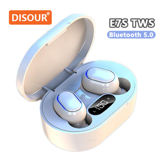 Disour E7S TWS ชุดหูฟังสเตอริโอไร้สาย IPX4 หน้าจอ LED กันน้ํา สําหรับสมาร์ทโฟนทุกรุ่น