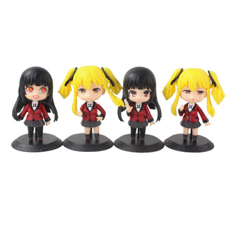 ตุ๊กตาฟิกเกอร์ PVC อนิเมะ Gambling Abyss Meari Saotome Jabami Yumeko Q Version ขนาด 10 ซม. ของขวัญวันเกิด ของเล่นสะสม สําหรับเด็ก 4 ชิ้น ต่อชุด