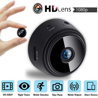 กล้องวงจรปิดรักษาความปลอดภัย Cemera Mini A9 1080P WIFI CCTV IP ความละเอียดสูง สีดํา