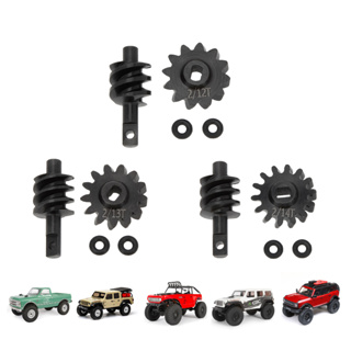 เพลาเกียร์เหล็ก 12T 13T 14T สําหรับ Axial SCX24 Deadbolt C10 JLU Gladiator Bronco