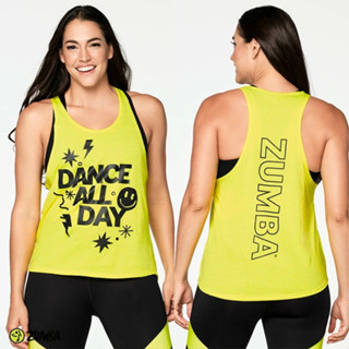 ใหม่ Zumba All Day เสื้อกล้าม ทรงหลวม Z1T00 0334