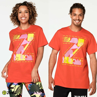 ใหม่ เสื้อยืด Zumba All Day Z3T00 0136 สีแดง