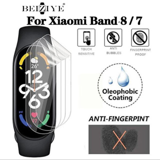 ฟิล์ม TPU นิ่ม สําหรับ Xiaomi Mi Band 8 สายรัดข้อมืออัจฉริยะ ป้องกันหน้าจอ Xiomi Miband 7 ฟิล์มป้องกัน (ไม่ใช่กระจก)