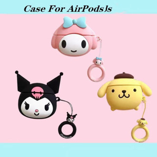 【ขายดี】เคสหูฟังซิลิโคน ลาย Purin &amp; Kuromi &amp; Melody น่ารัก สําหรับ AirPods Gen 1 2 Gen 3 Pro Pro2 Series