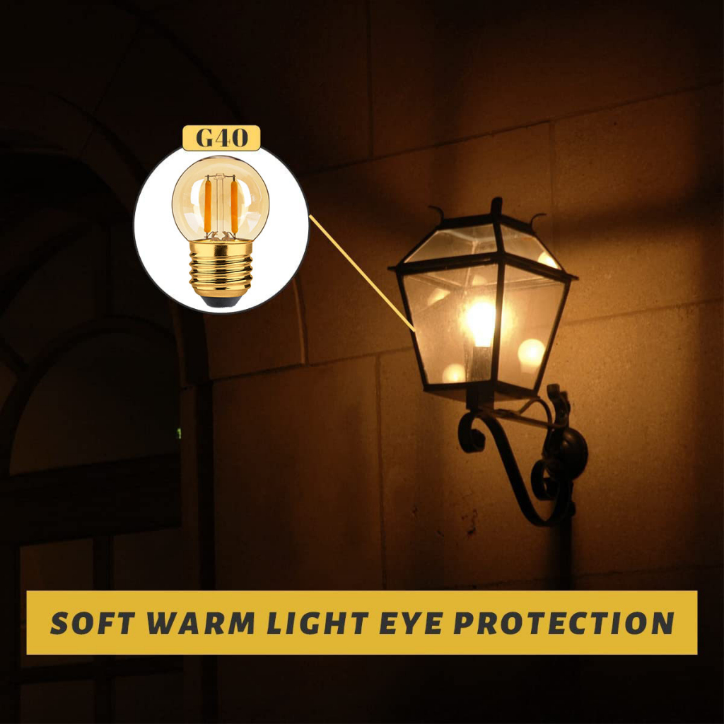 หลอดไฟ Led E27 1W 220V 2200K 1W 10W ประหยัดพลังงาน 90% สีขาวอบอุ่น สไตล์วินเทจ แบบเปลี่ยน สําหรับโคมไฟระย้า 3 แพ็ก ราคา ถูกที่สุด ดีลบีเคเค แกลเลอรีภาพที่ 4