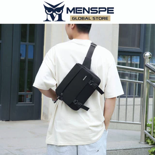 MENSPEกระเป๋าผู้ชาย กระเป๋าสะพายข้าง ผ้าแคนวาส แฟชั่นง่ายๆ