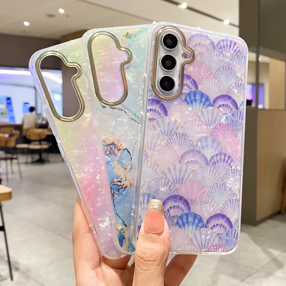 เคสโทรศัพท์มือถือแบบแข็ง ลายหินอ่อน เสือดาว หลากสี สําหรับ Samsung Galaxy A15 A55 A35 A24 A52 A54 A34 A14 A33 A53 A13