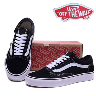 Vans Old skool (Classic) รองเท้าผ้าใบลําลอง สําหรับผู้ชาย ผู้หญิง สีดํา สีขาว