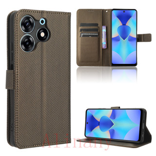 Tecno Spark 10 Pro เคส Leather Case เคสโทรศัพท์ Stand Wallet Tecno Spark10 Pro เคสมือถือ Cover