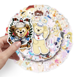 สติกเกอร์ ลาย Duffy the Bear and Ballet Bunny กันน้ํา สําหรับติดตกแต่งรถยนต์ DIY 50 ชิ้น