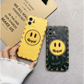 เคสโทรศัพท์มือถือนิ่ม ลายการ์ตูนโลโก้หน้ายิ้ม drew house แฟชั่นสตรีท สําหรับ iPhone14 14pro 14promax iPhone13 13pro 13promax iPhone12 12pro 12promax iPhone11 11promax x xs xr xsma